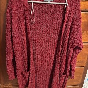 Simply Southern Burgundy Cardigan